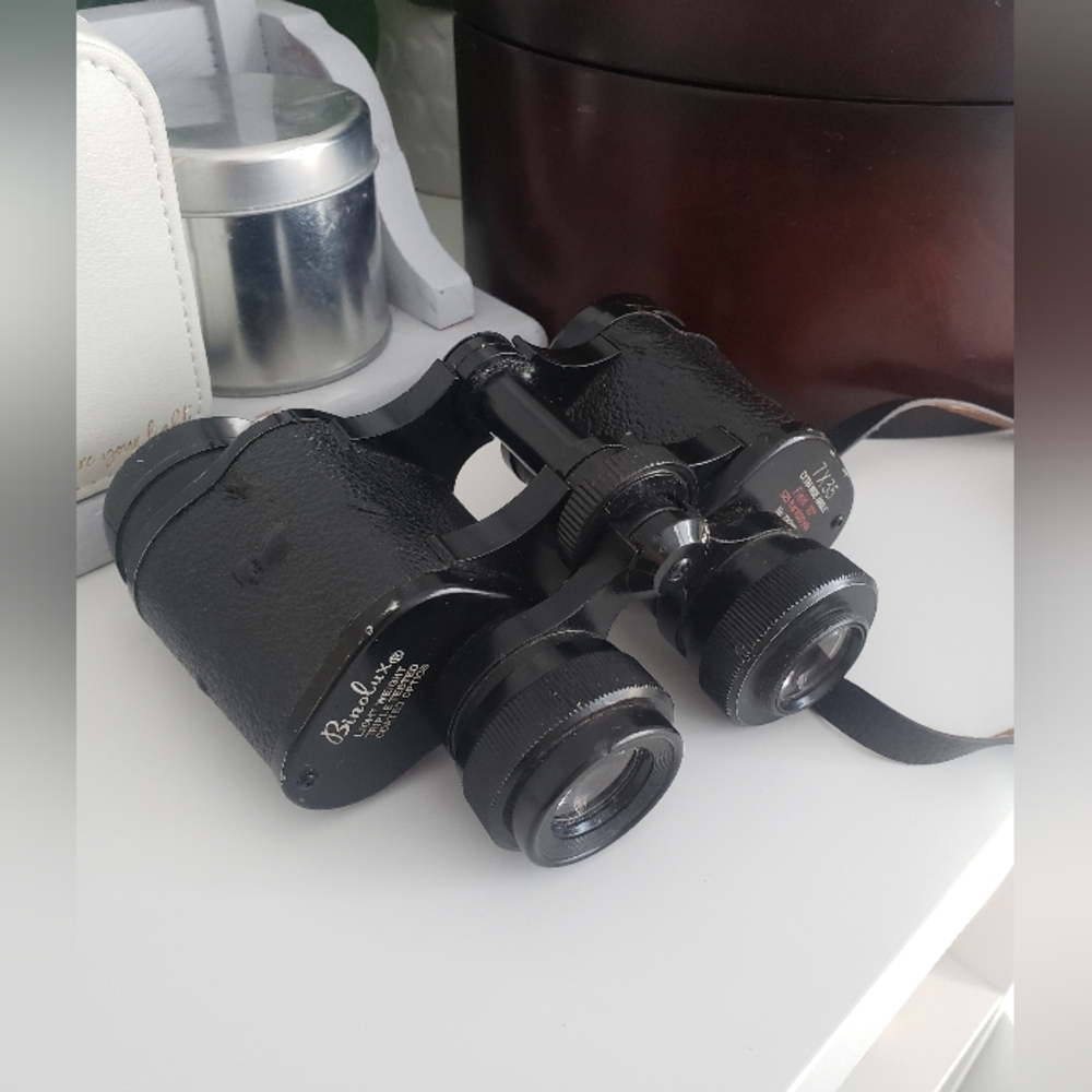 Vintage Binolux Binoculars With Storage Carrying Case | 7×35 - 525ft @ 1000yds |